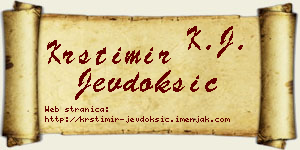 Krstimir Jevdoksić vizit kartica